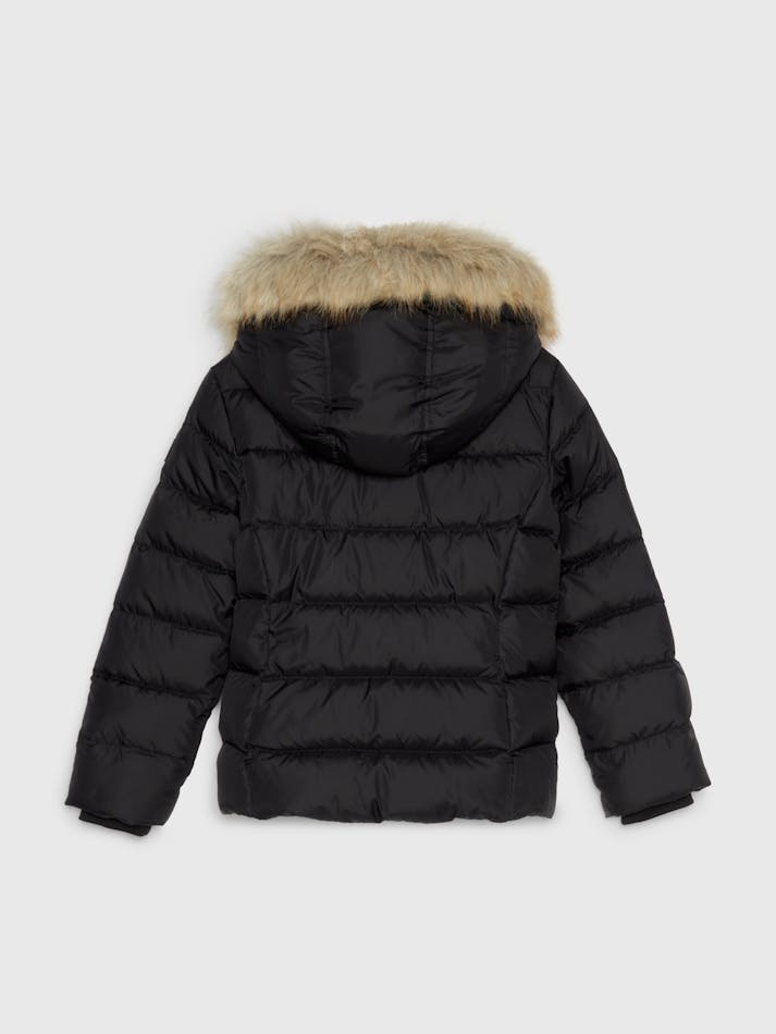 Girls 8-16 Essential Faux Fur Down Hooded Jacket