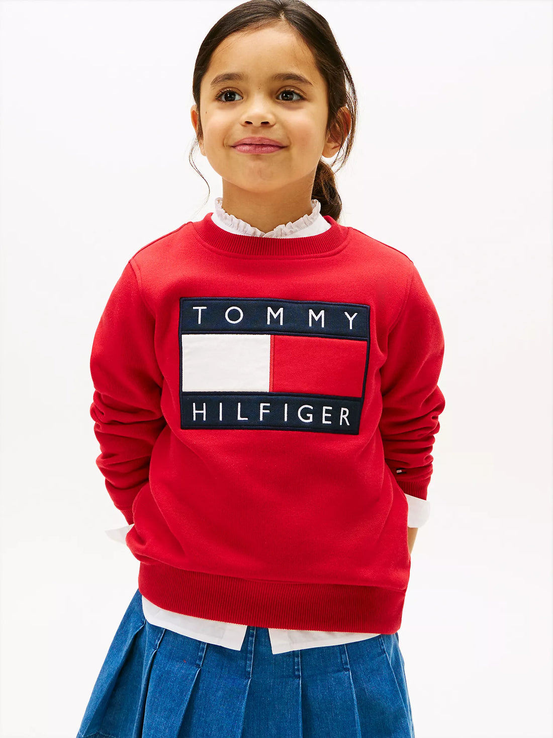 Unisex Kids' Flag Badge Sweatshirt Sz 4