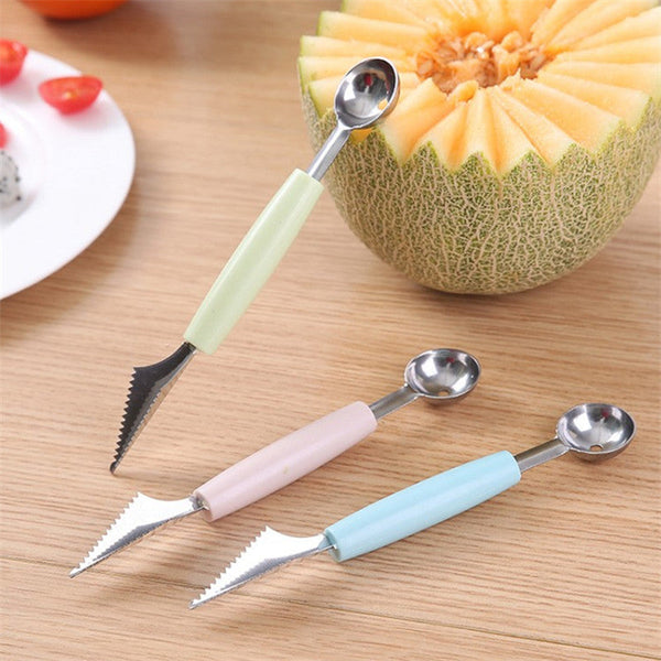 Melon Scoop & Fruit Cutter (Multi-Purpose) - various colours