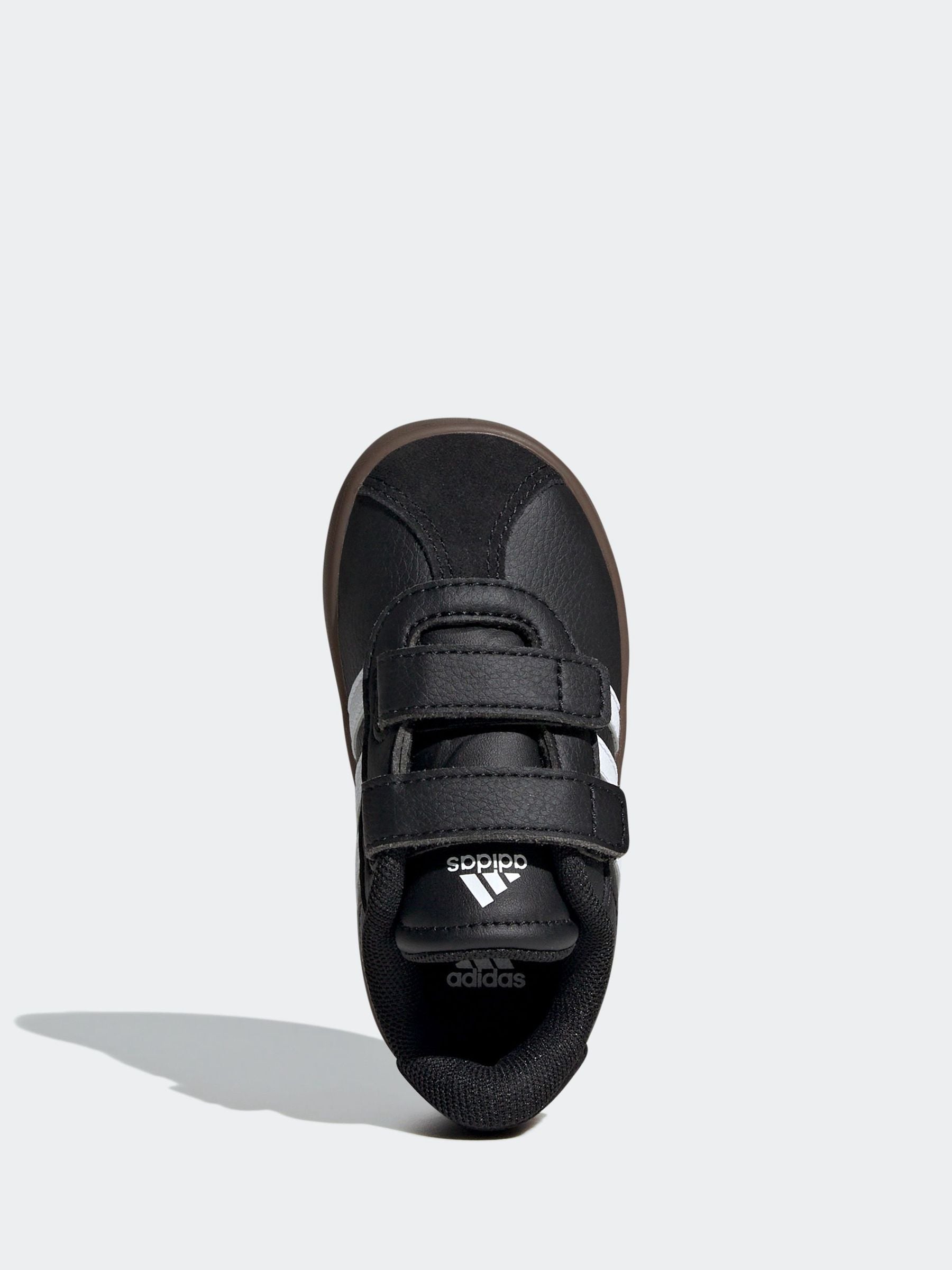 adidas Black/White VL Court 3.0 Hook and Loop Infant Trainers