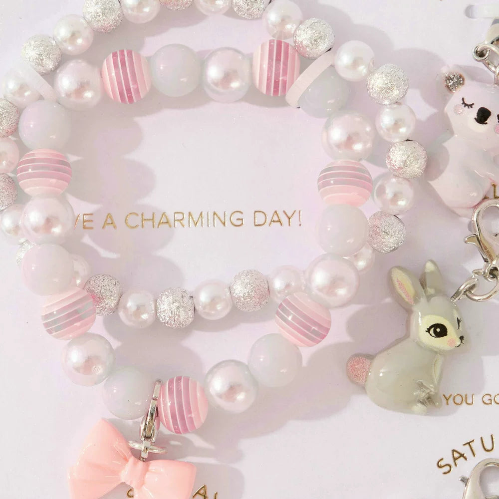 Monsoon Children's Cute Cartoon Pendant Bracelet Set (Can be Used as a Hair Tie)