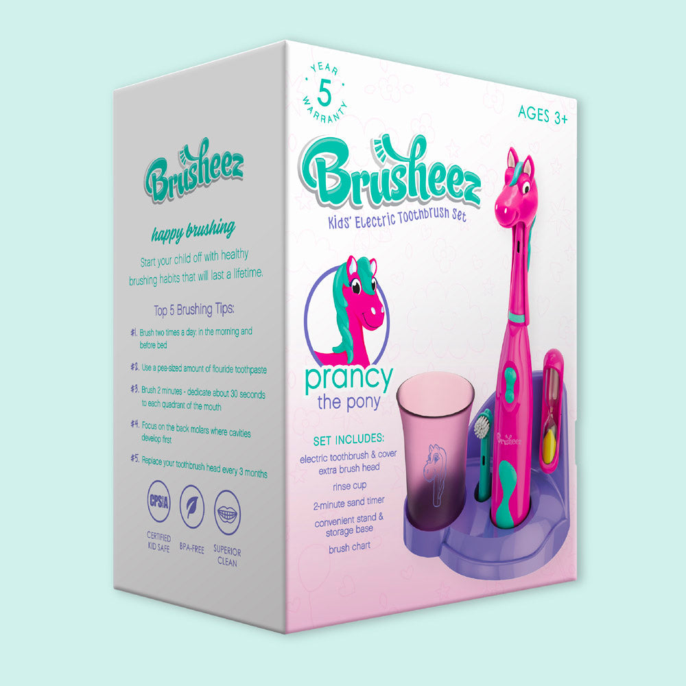 Brusheez® Kids’ Electric Toothbrush Set - Prancy the Pony