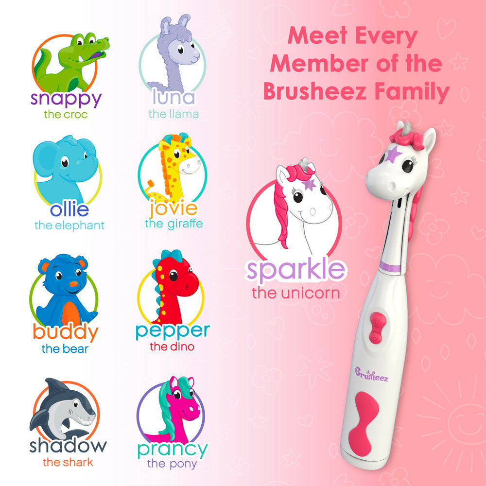 Brusheez® Kids’ Electric Toothbrush Set - Sparkle the Unicorn