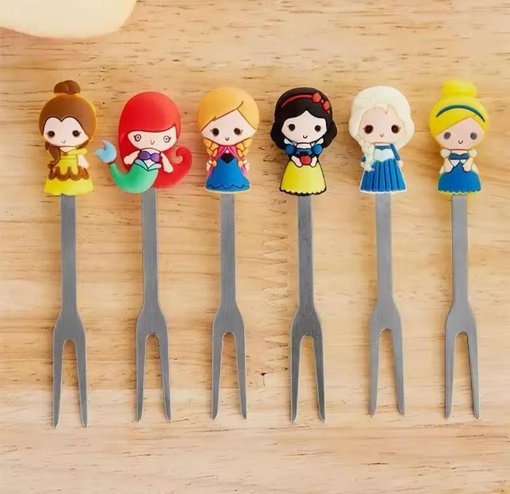Princess Food Forks (6 Pieces)