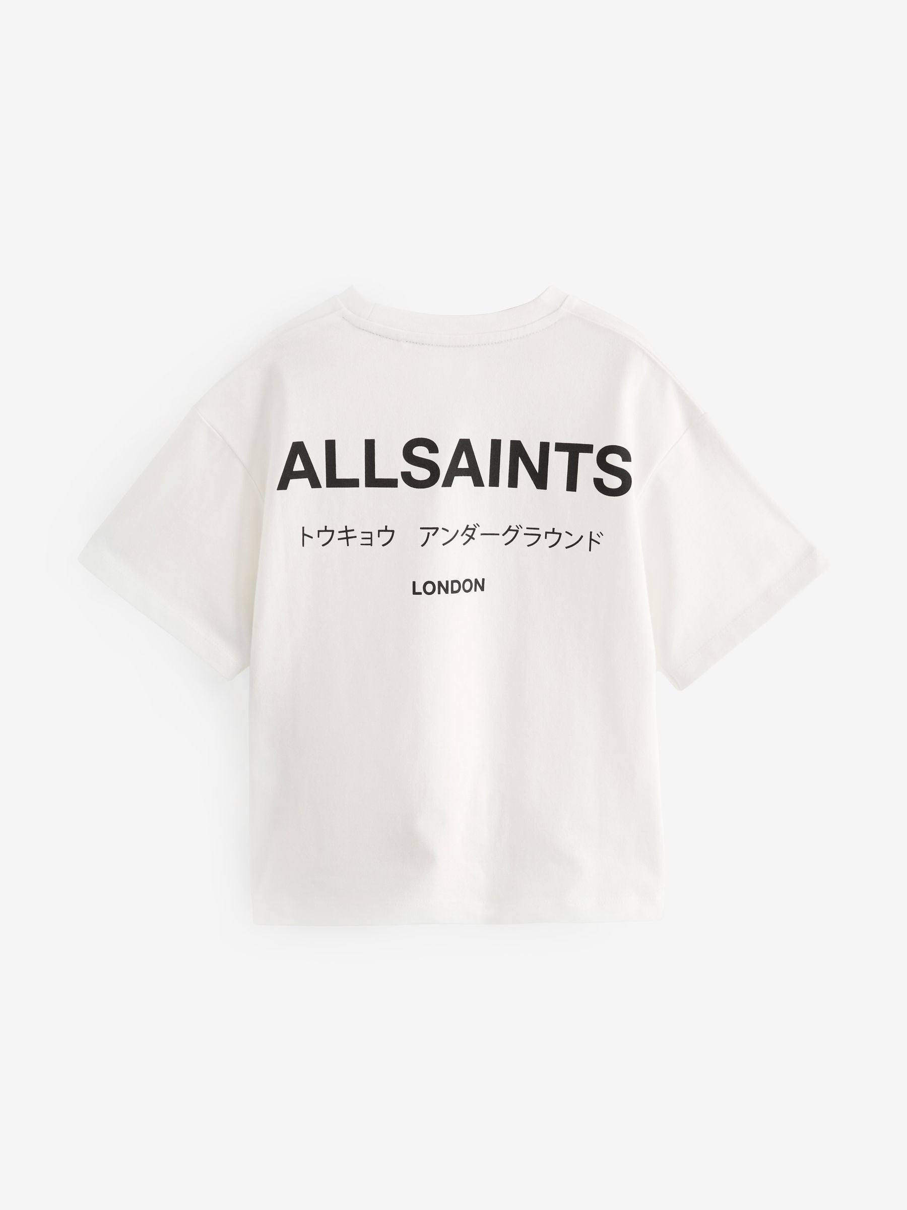 smALLSAINTS White Oversized Underground Crew Neck T-Shirt
