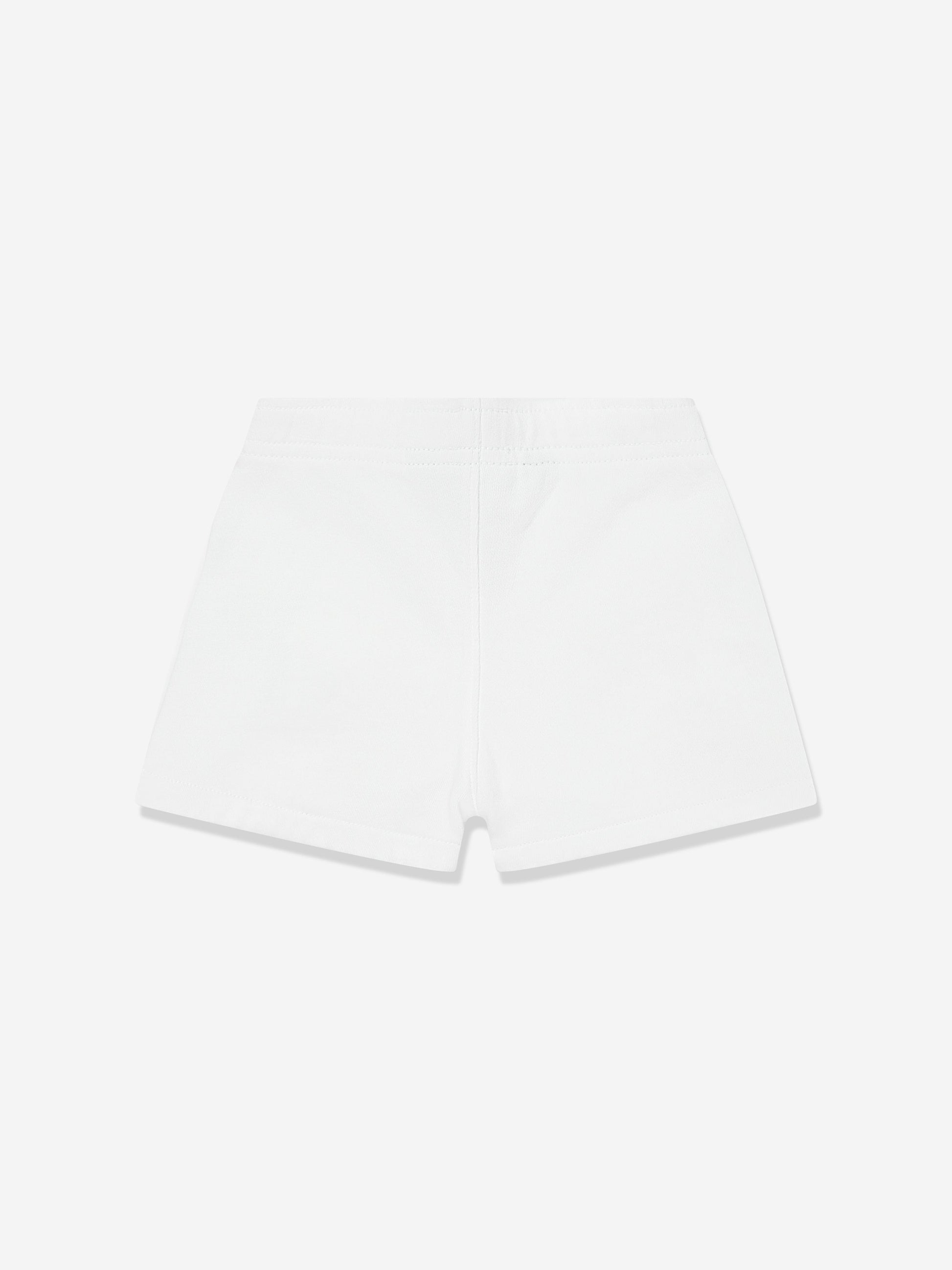 Girls Athletic Logo Shorts in White