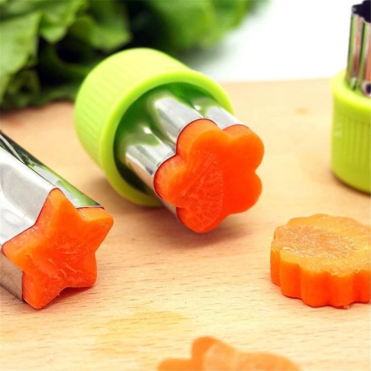 (9pc) Stainless Steel Fruit & Vege Cutters Set