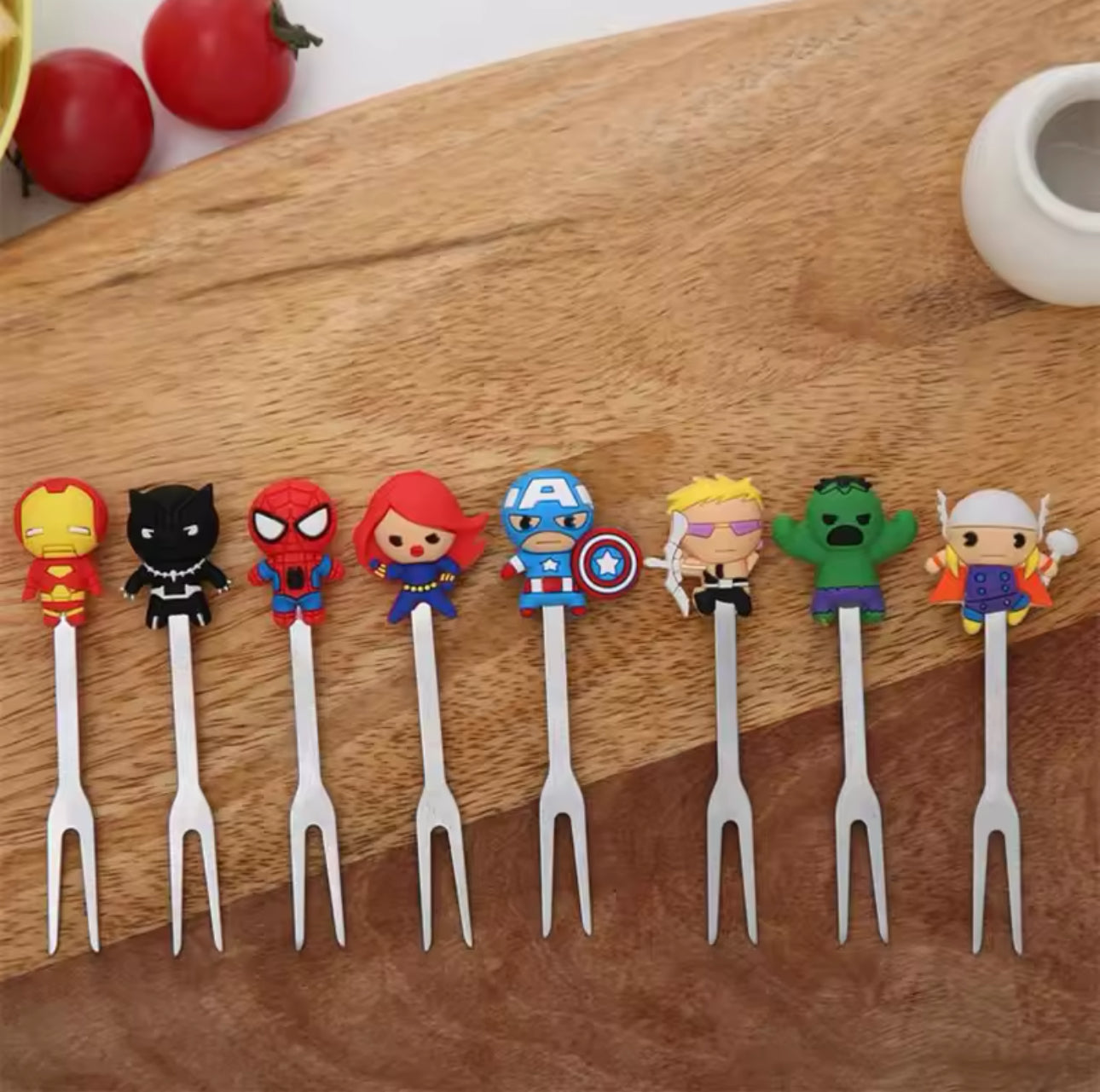 Super Hero Food Forks (8 Pieces)