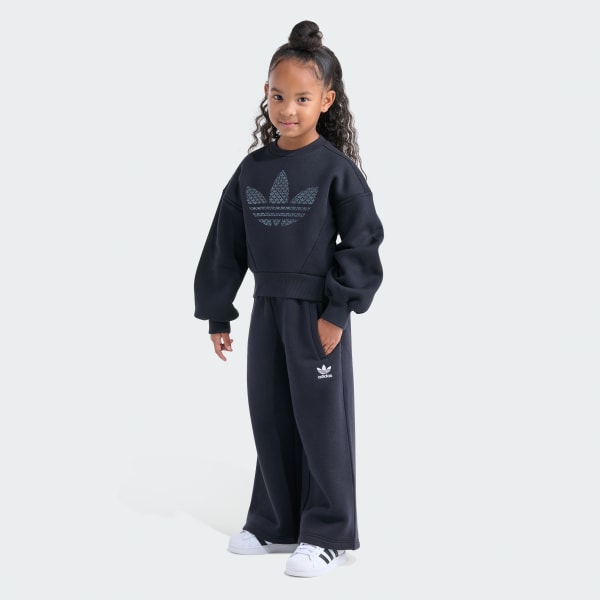 Trefoil Fleece Crew Pant Set