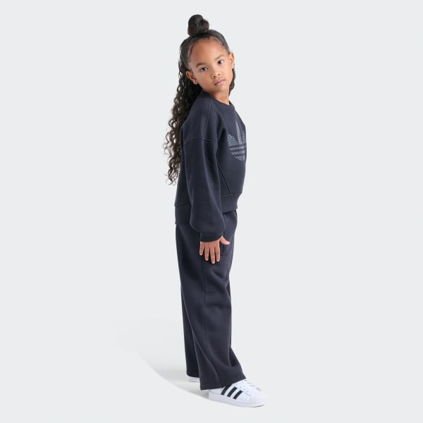 Trefoil Fleece Crew Pant Set