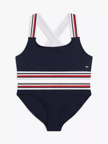 Kids' Signature Stripe 2-Piece Swimsuit 8-10