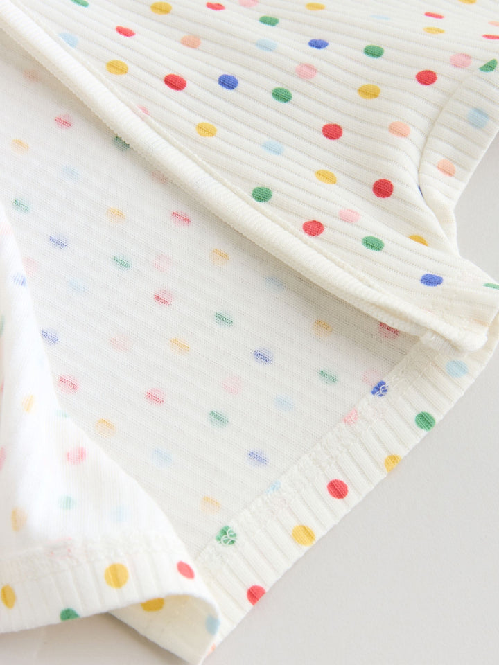 White/Blue/Red Two Way Zip Baby Rompers 3 Pack (0mths-3yrs)