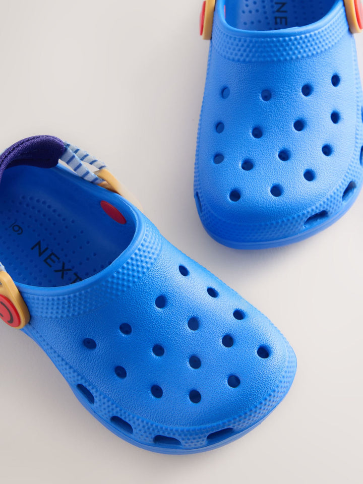 Blue Tape Strap Clogs