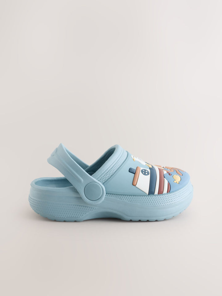 Blue Seaside Clogs