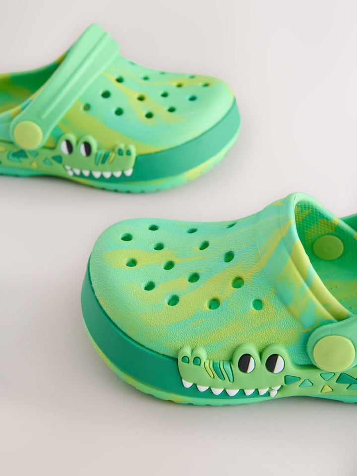 Green Croc Clogs
