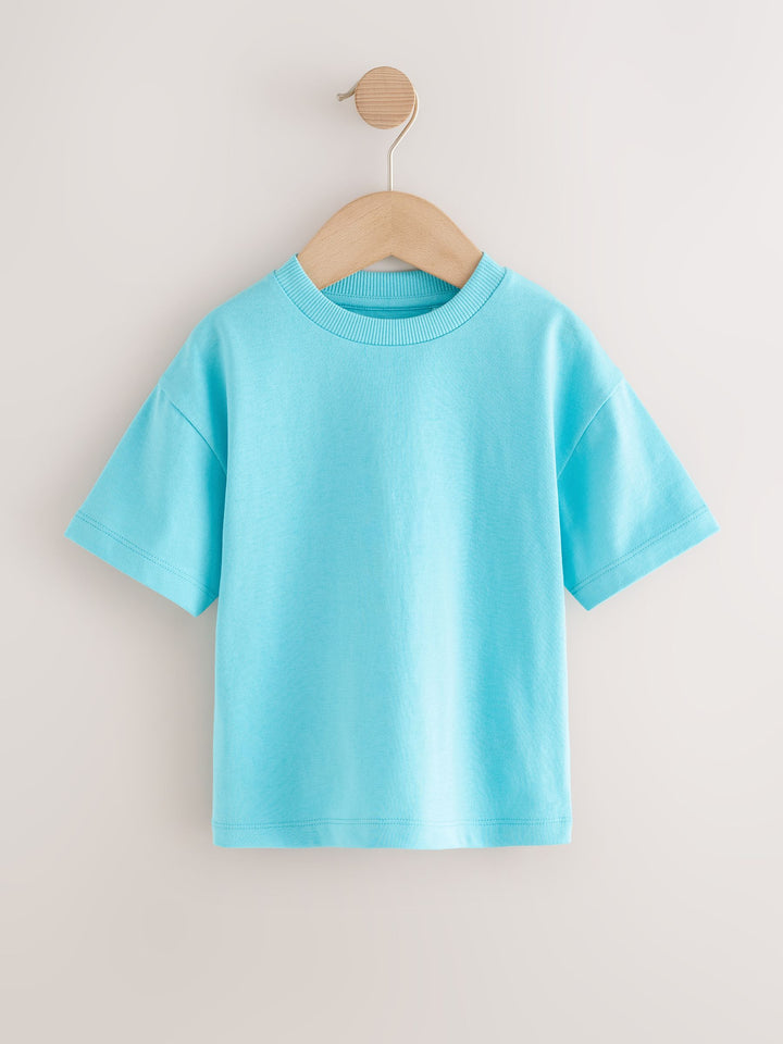 Bright Blue Short Sleeve Plain T-Shirt (3mths-7yrs)