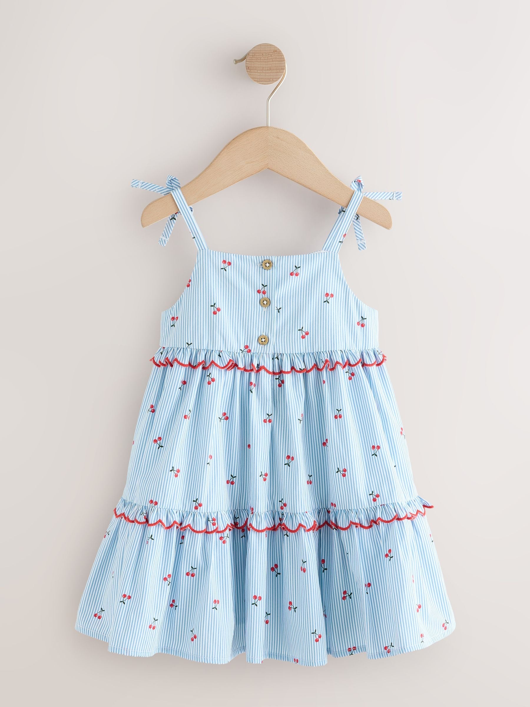 Blue Stripe Strappy Dress (3mths-8yrs)
