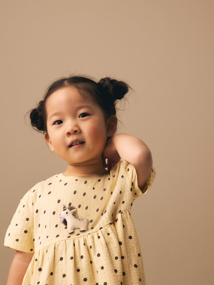 Neutral Unicorn Jersey Dress (3mths-7yrs)