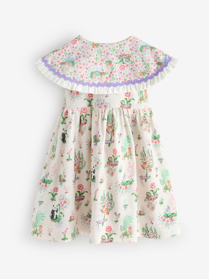Cream Collared Dress (3mths-7yrs)