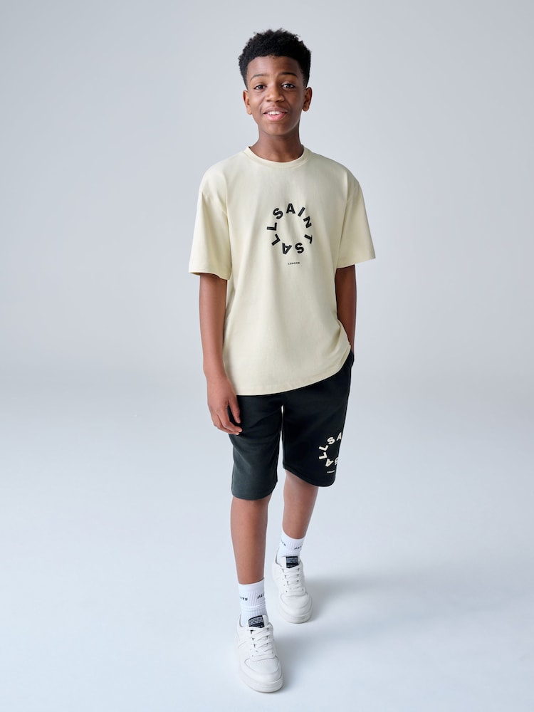 smALLSAINTS Neutral/Black Tierra T-Shirt and Sweat Shorts Set