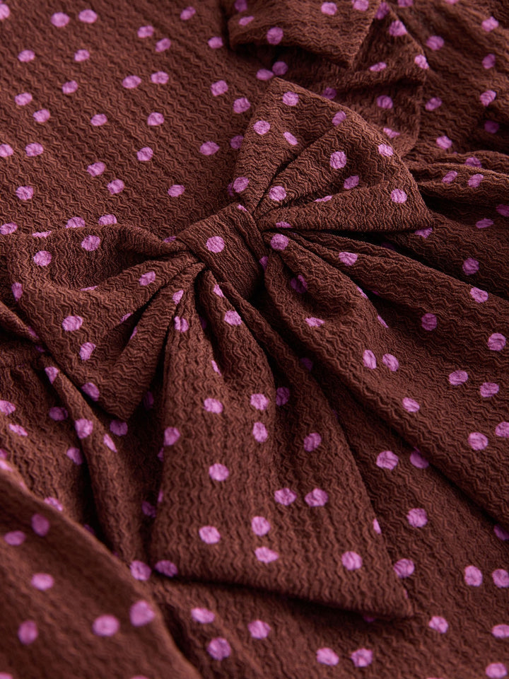 Brown Tiered Summer Dress (3mths-7yrs)