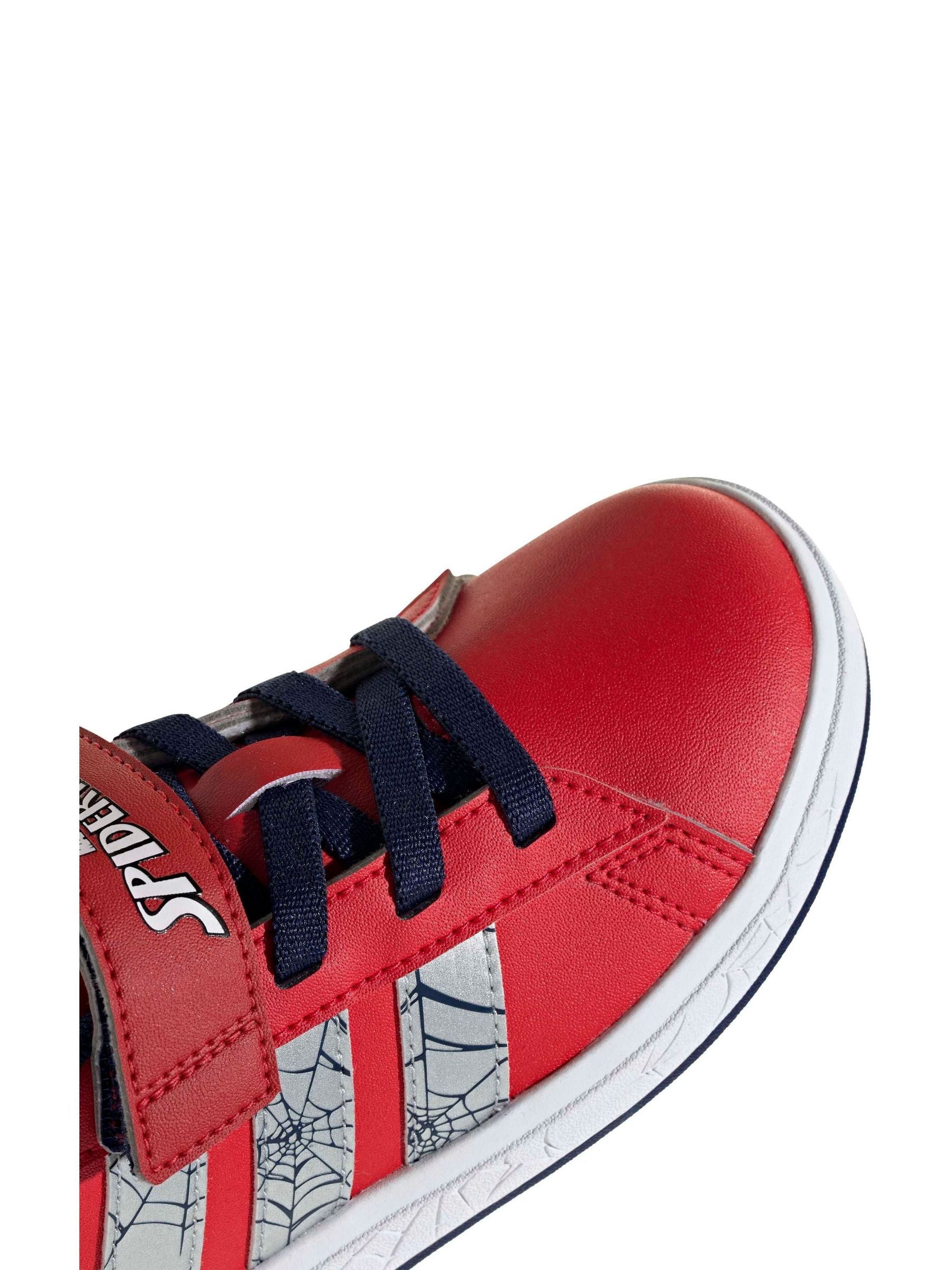 adidas Red Grand Court Spider-Man EL K Trainers