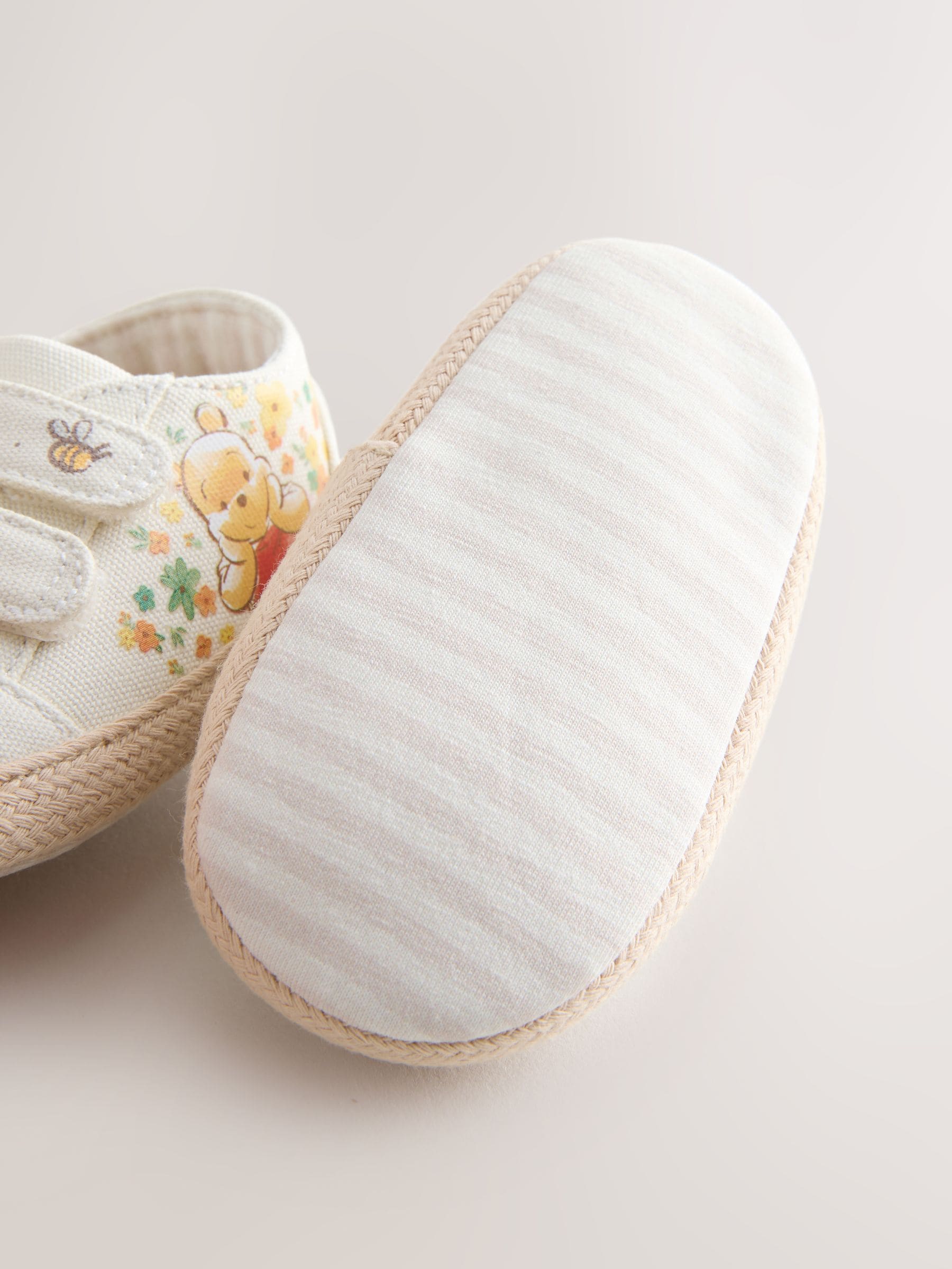 Neutral Winnie The Pooh Baby Trainers (0-24mths)