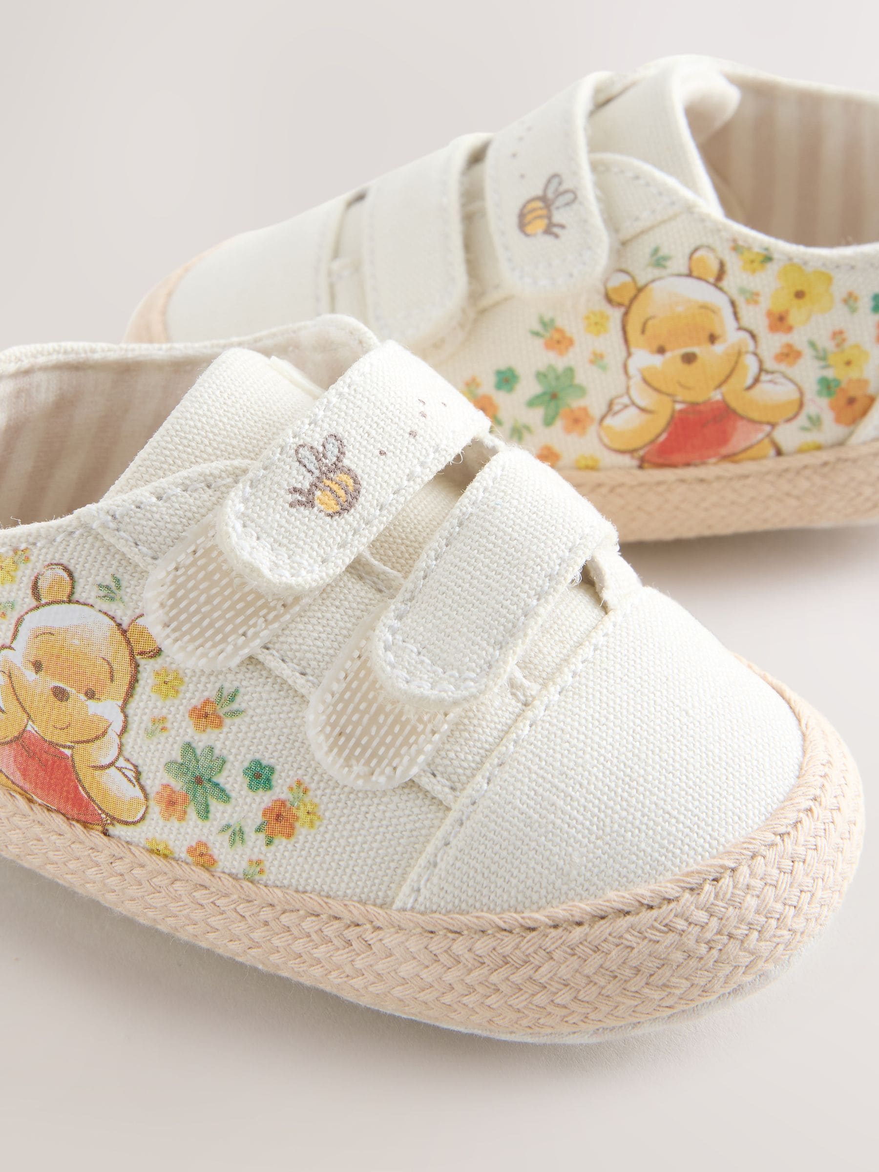Neutral Winnie The Pooh Baby Trainers (0-24mths)