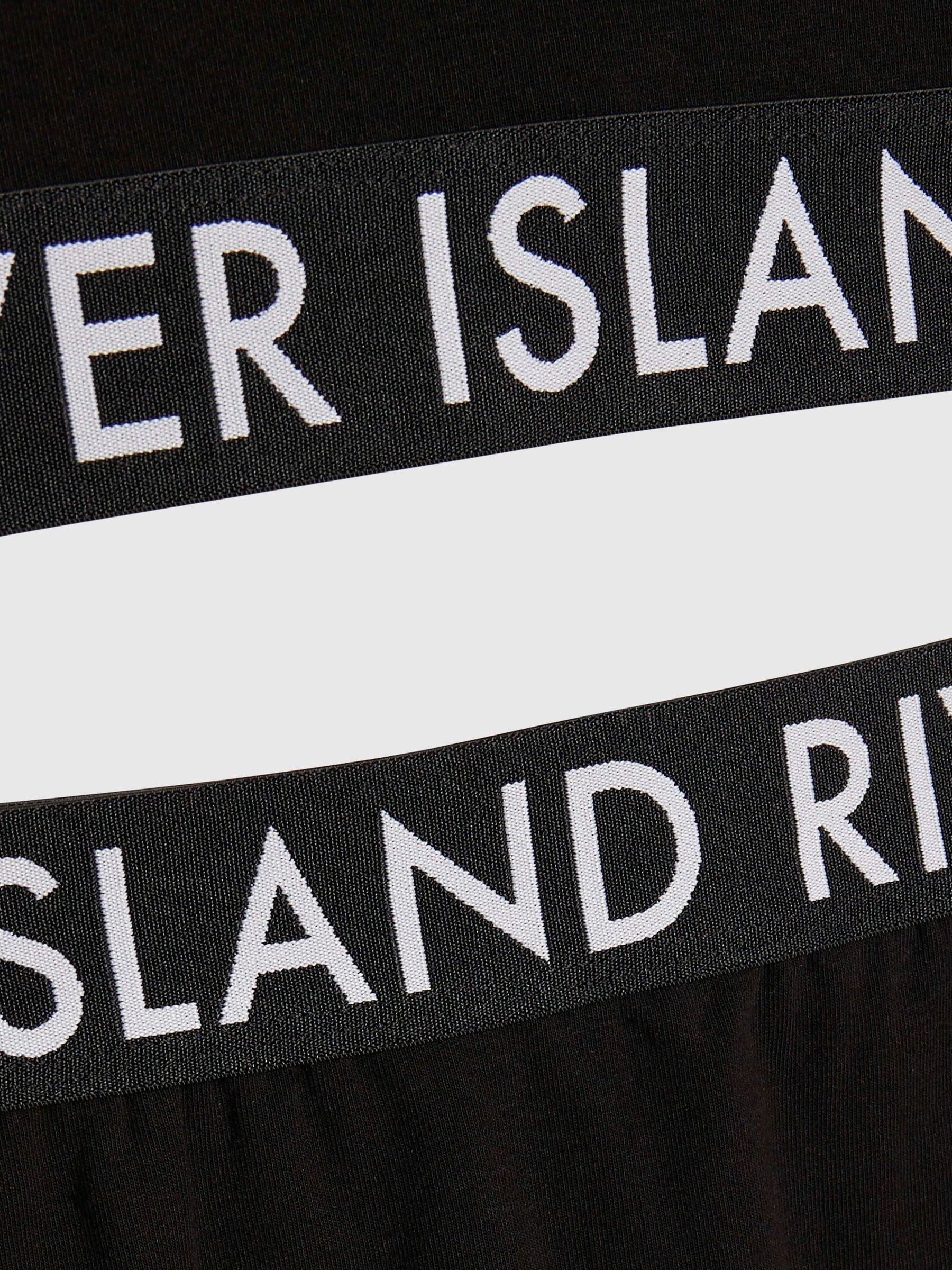 River Island Black Logo Waistband T-Shirt & Skort Set