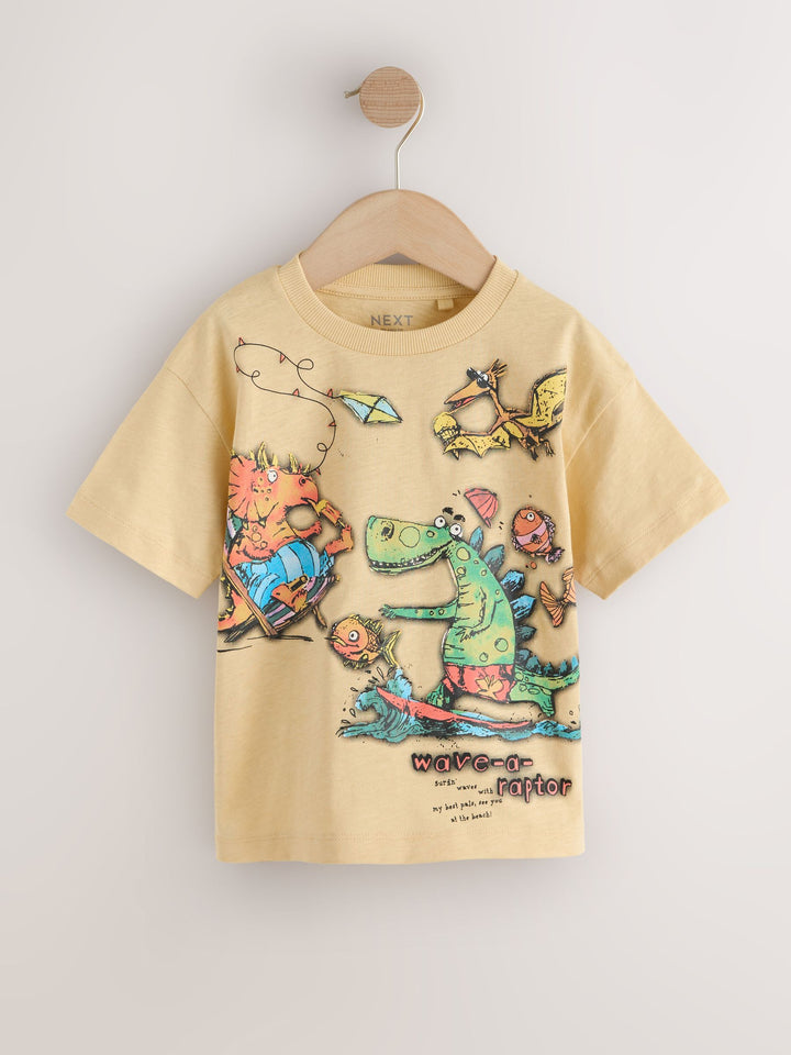 Multi Long Sleeve Graphic Print T-Shirts 3 Pack (3mths-7yrs)