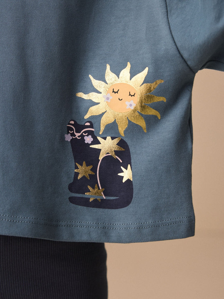 Blue Short Sleeve T-Shirt and Shorts Set (3mths-7yrs)