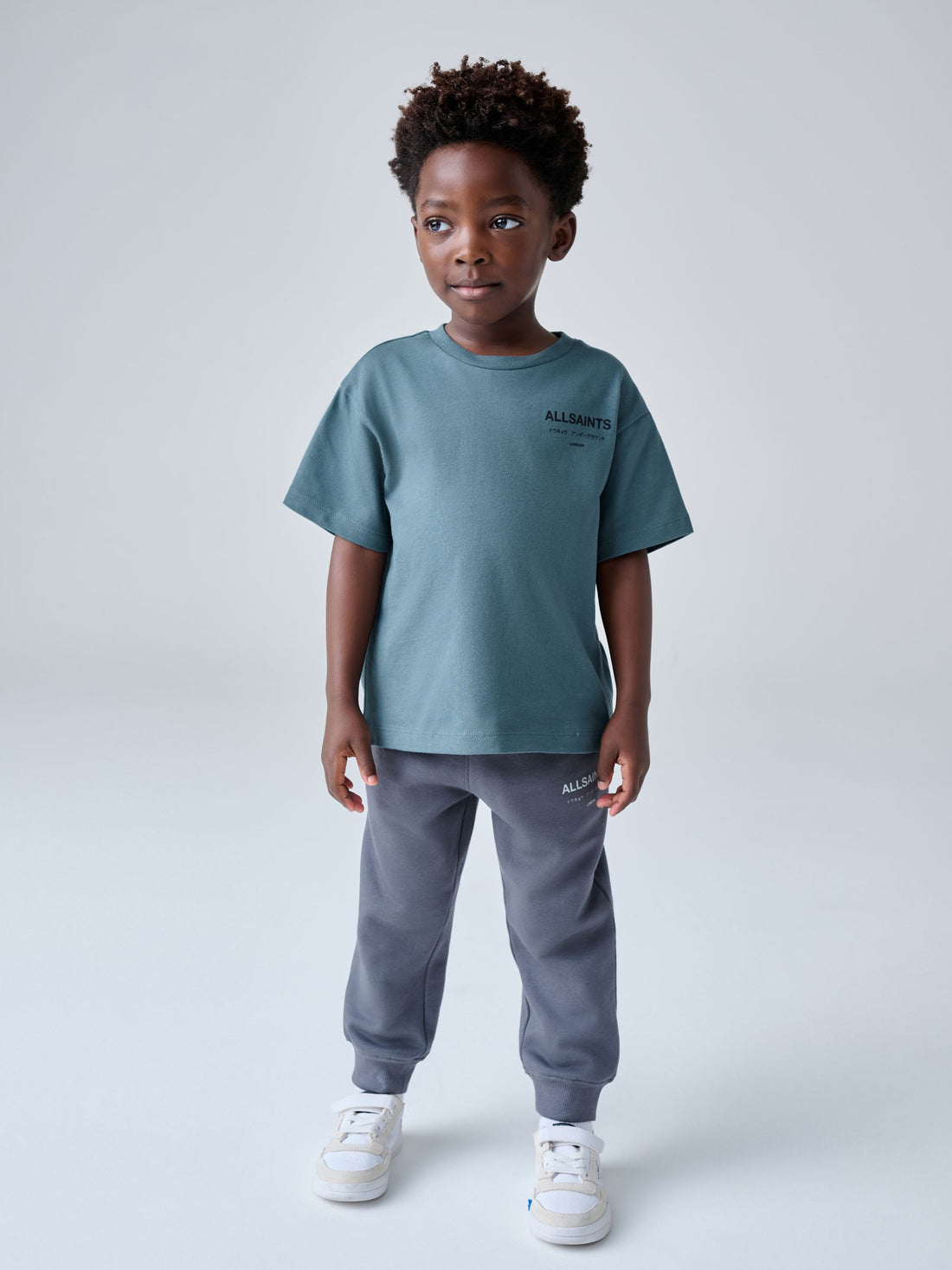 smALLSAINTS Mid Blue Younger Oversized Underground Crew Neck T-Shirt