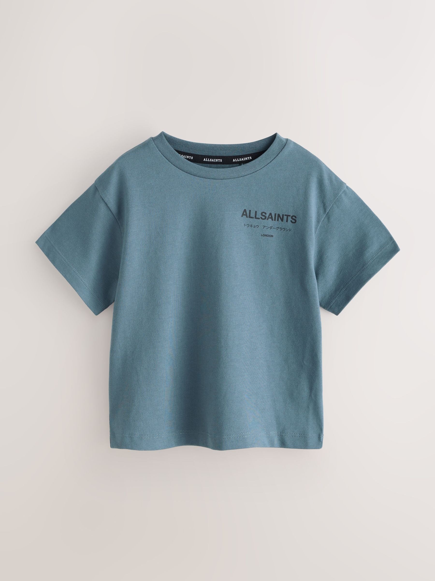 smALLSAINTS Mid Blue Younger Oversized Underground Crew Neck T-Shirt