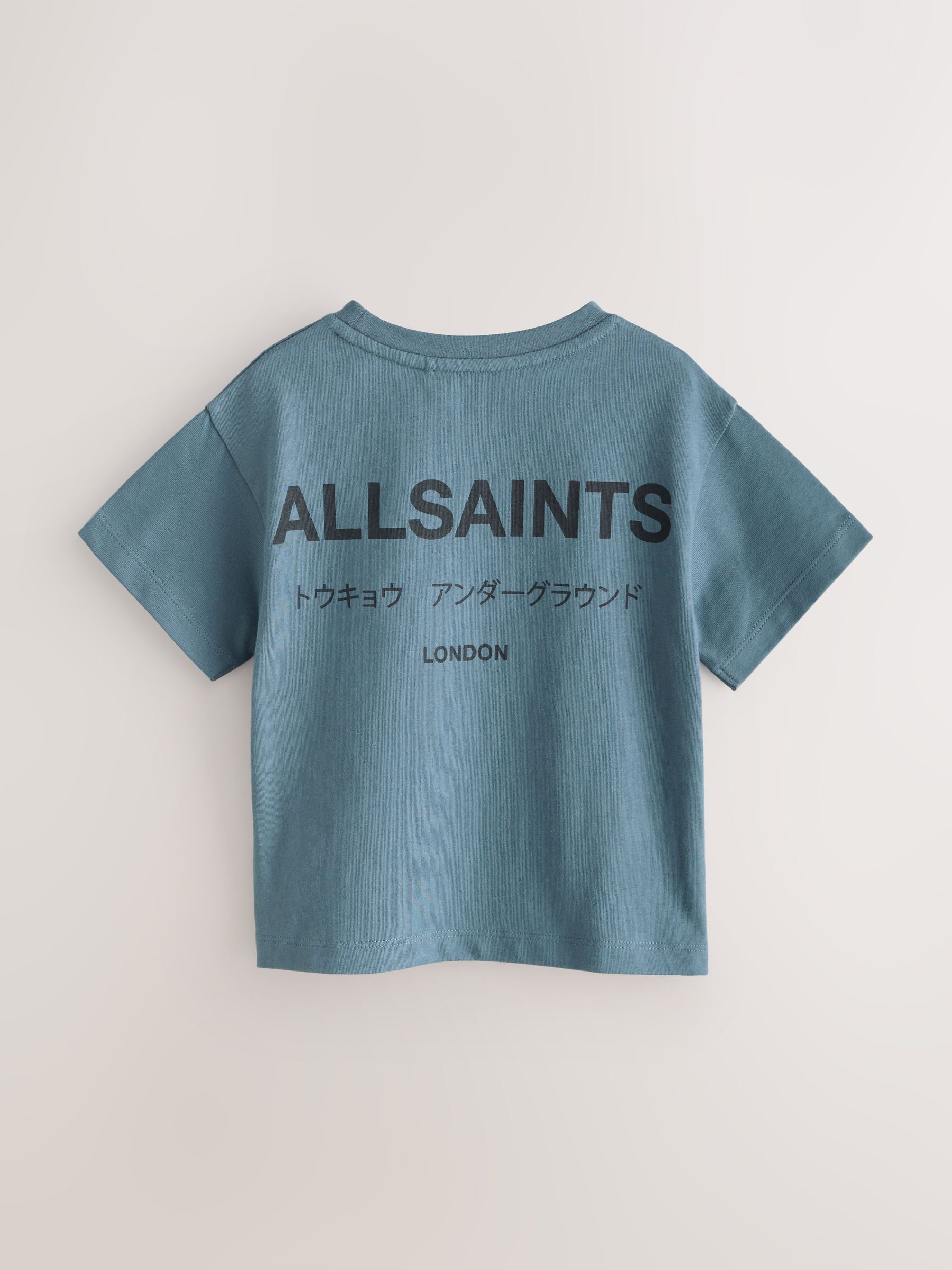 smALLSAINTS Mid Blue Younger Oversized Underground Crew Neck T-Shirt