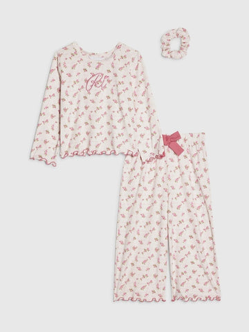 River Island Pink Rosebud Monogram Pyjamas
