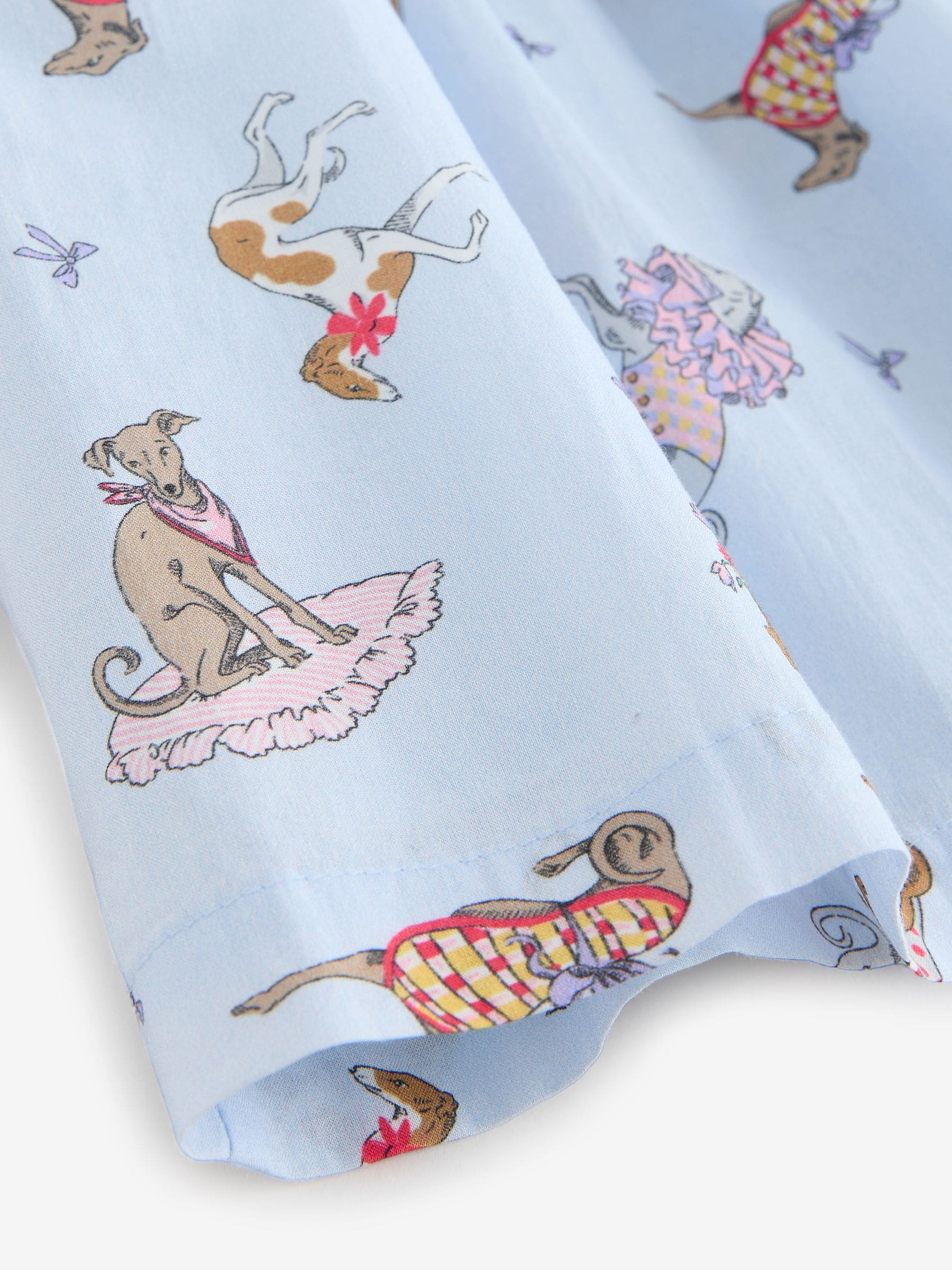 Cath Kidston Blue Fancy Dogs Cath Kidston Cotton Collar Dress (3mths-8yrs)