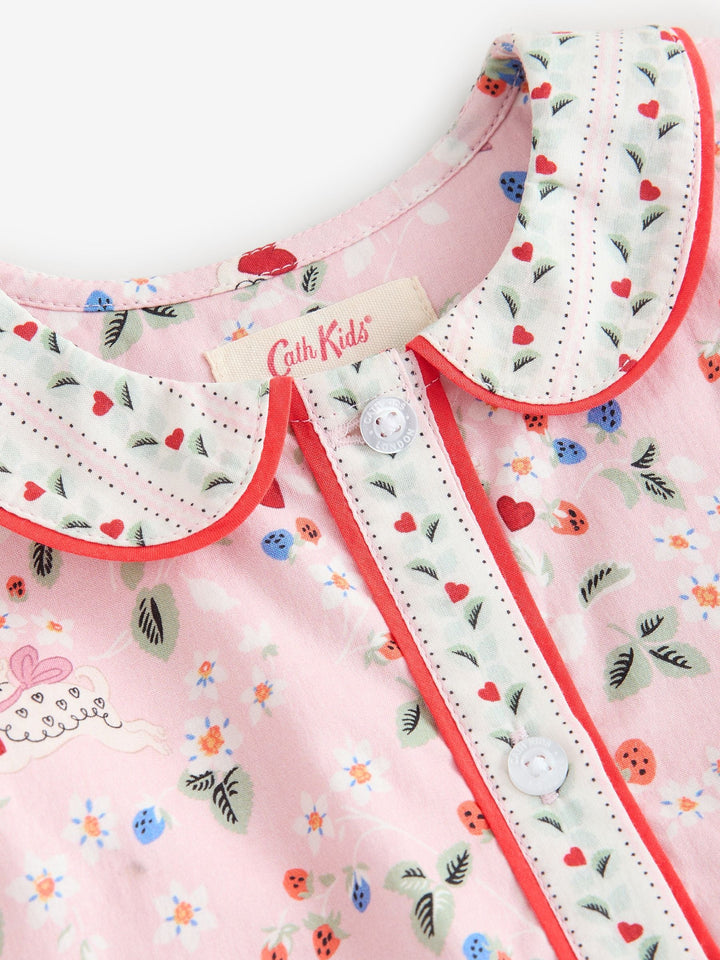 Cath Kidston Pink Ditsy Cath Kidston Cotton Collar Dress (3mths-8yrs)