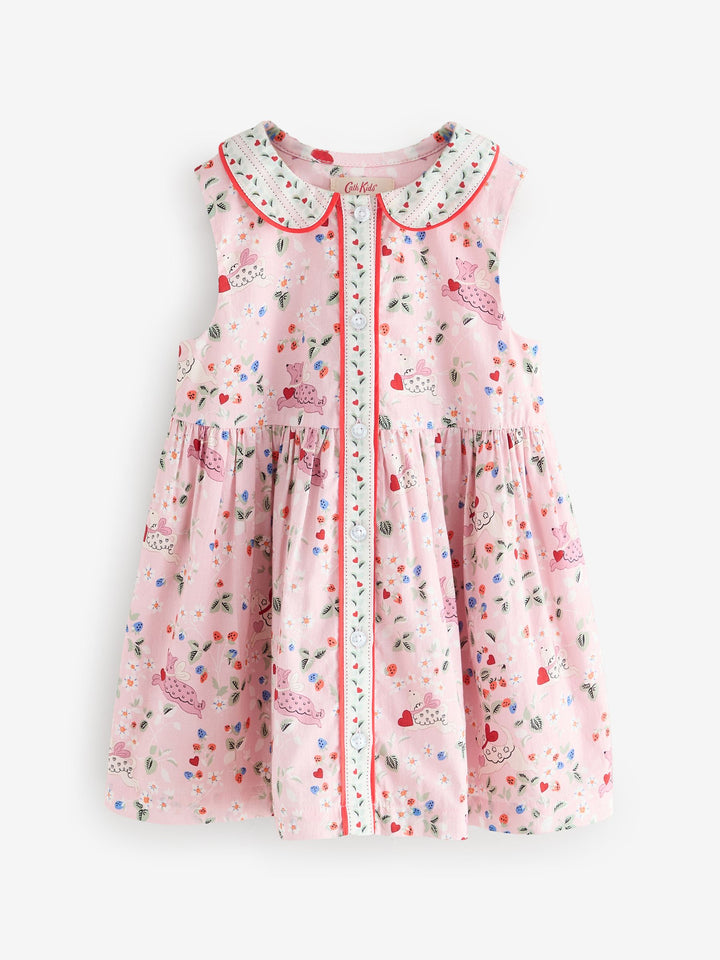 Cath Kidston Pink Ditsy Cath Kidston Cotton Collar Dress (3mths-8yrs)