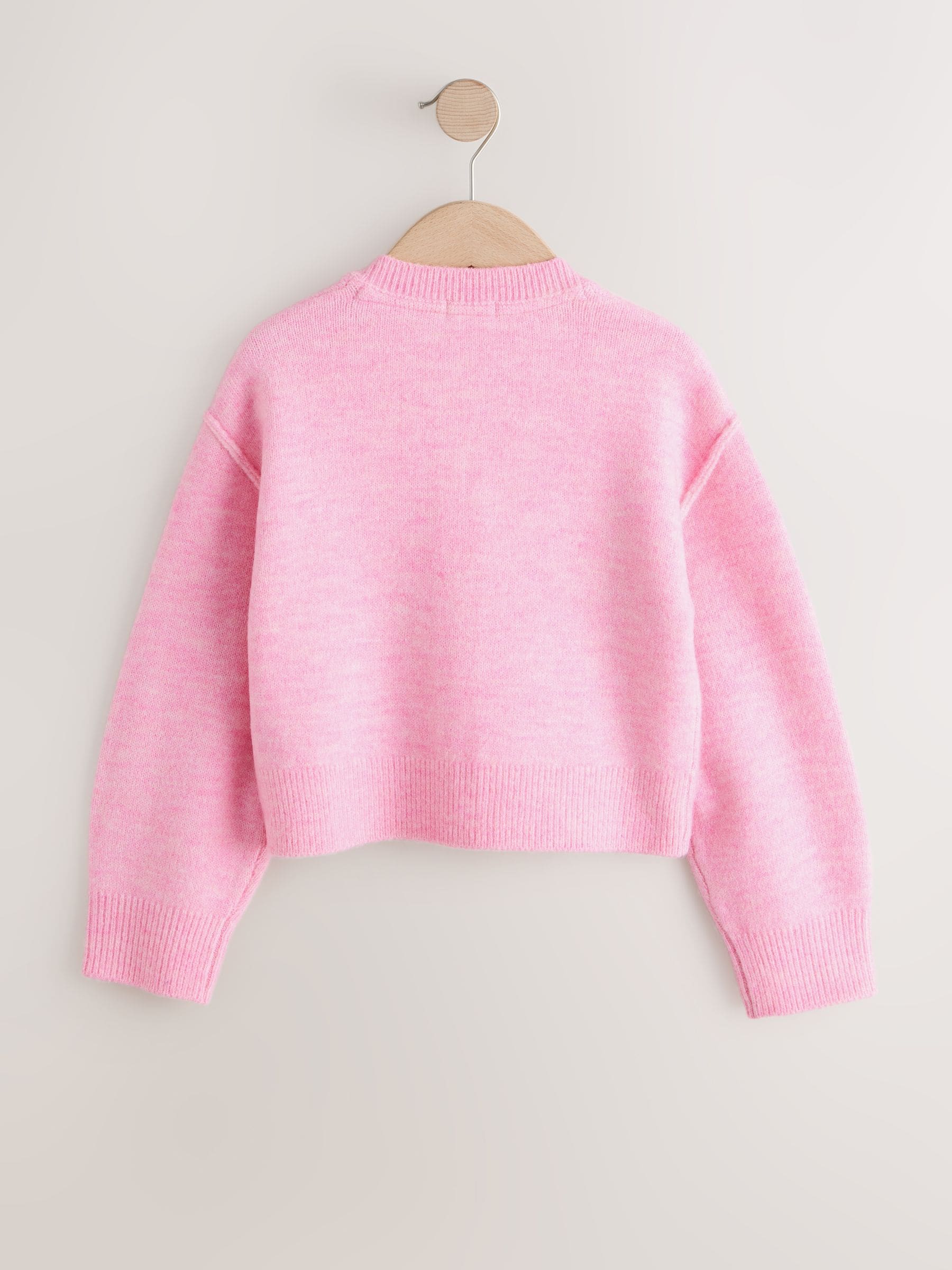 Pink Button Up Cardigan (3-16yrs)