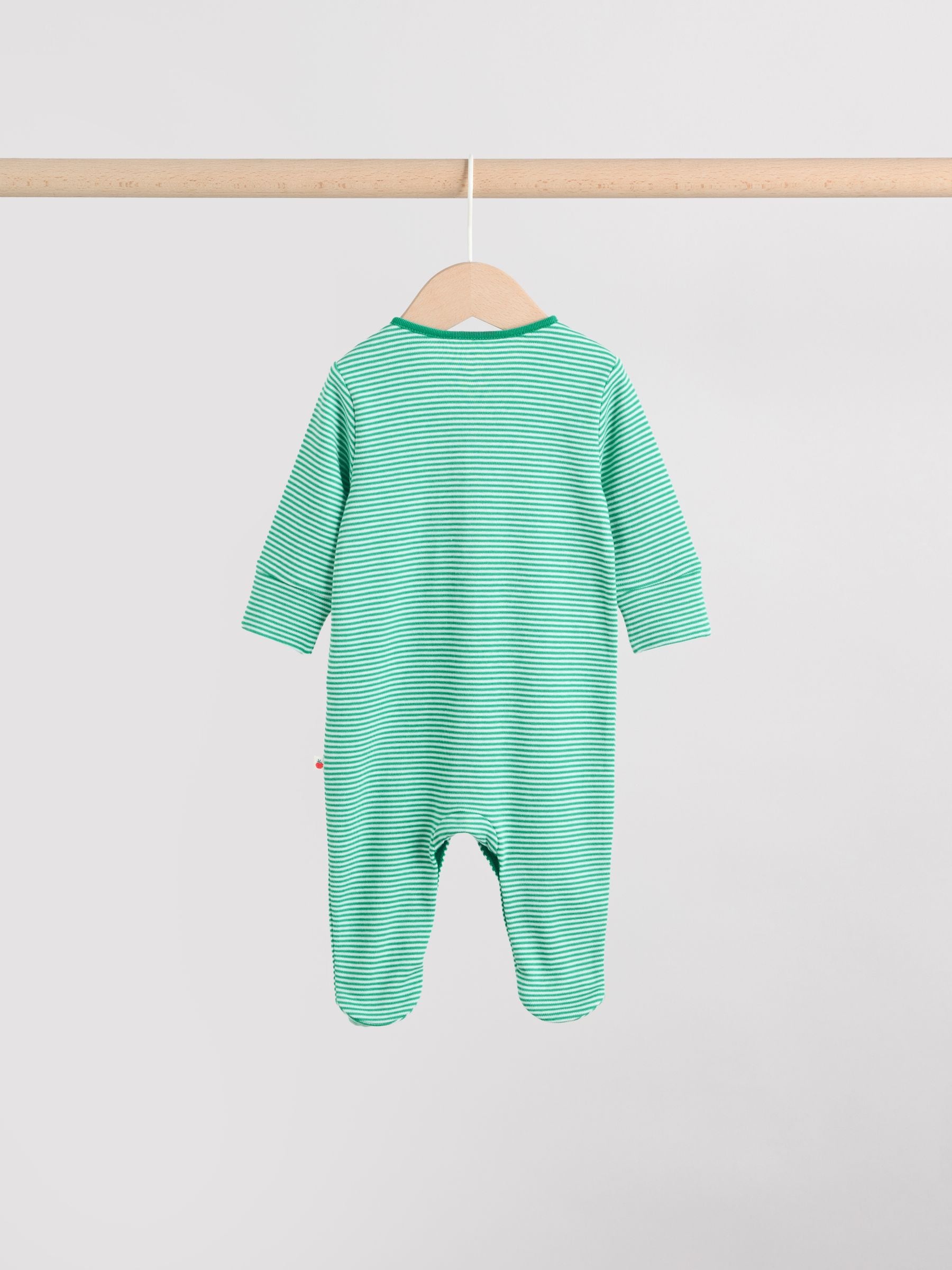 Multi Farm Baby Sleepsuits 3 Pack (0mths-2yrs)