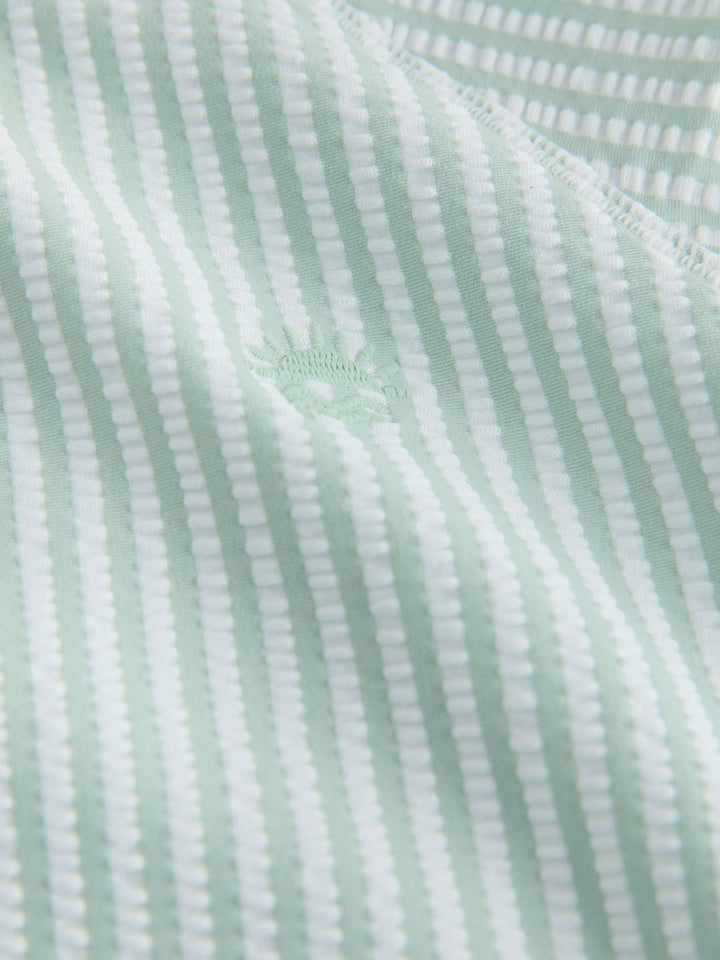 Green Textured Rash Vest and Swim Shorts Set (3mths-7yrs)