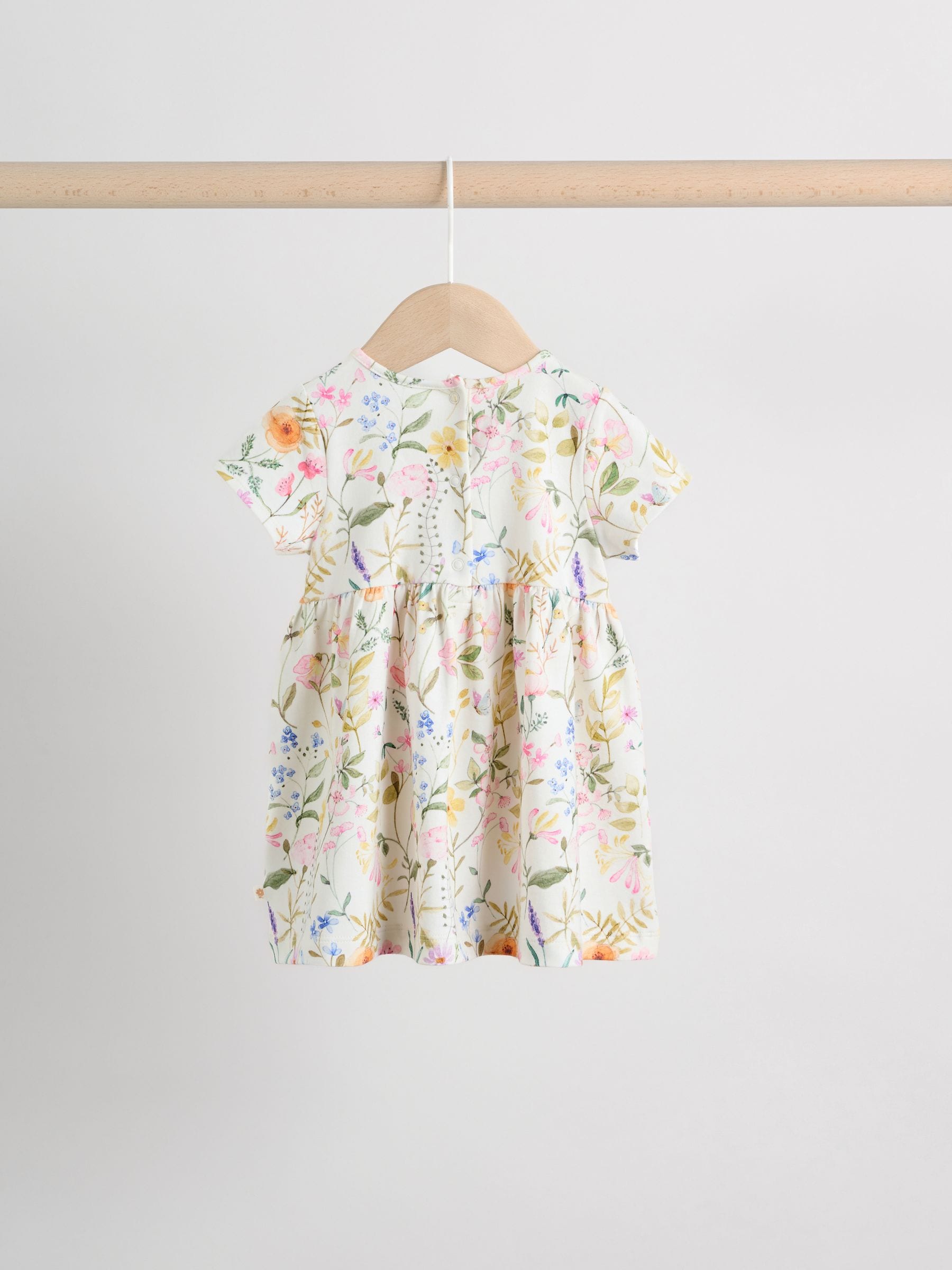Pink Fairy Baby Short Sleeve Dresse 2 Pack (0mths-3yrs)