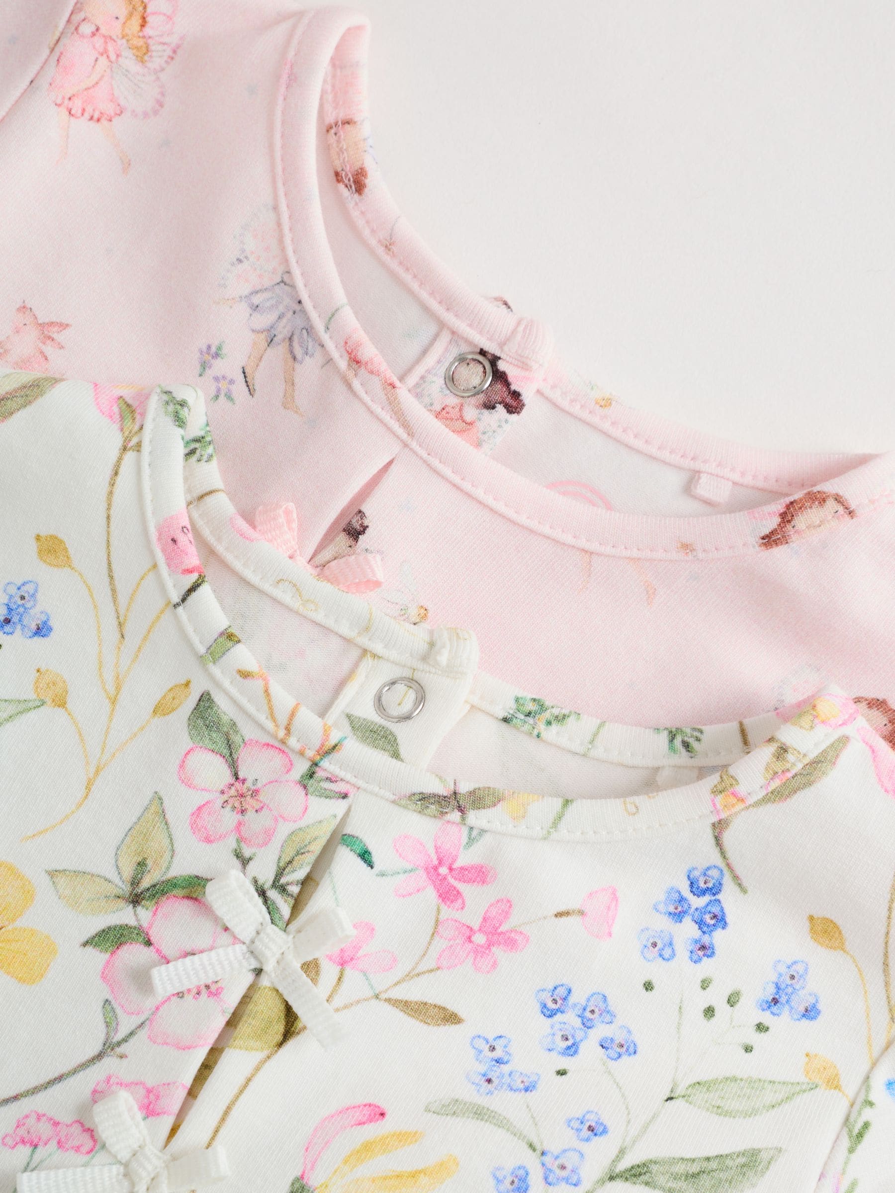 Pink Fairy Baby Short Sleeve Dresse 2 Pack (0mths-3yrs)