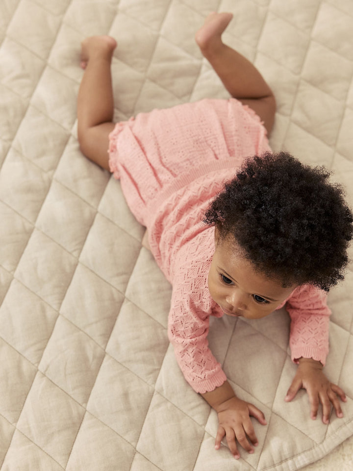 Pink knitted baby cardigan and knickers 2 Piece Set (0mths-2yrs)