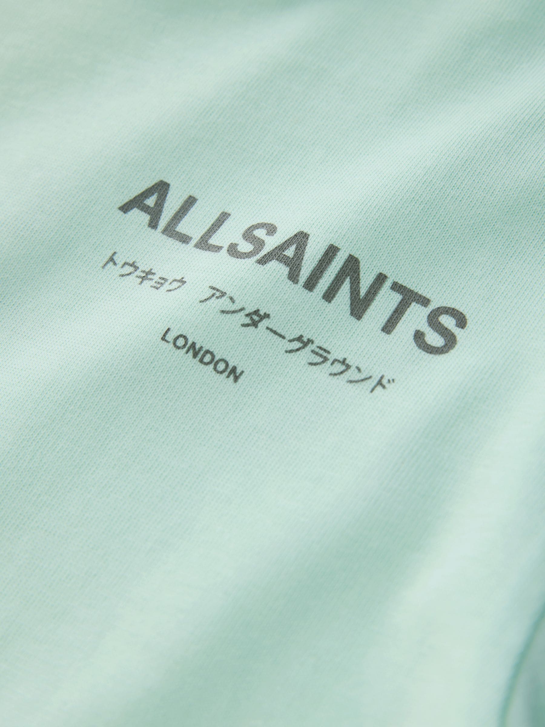smALLSAINTS Mint Green Oversized Underground Crew Neck Cotton T-Shirt