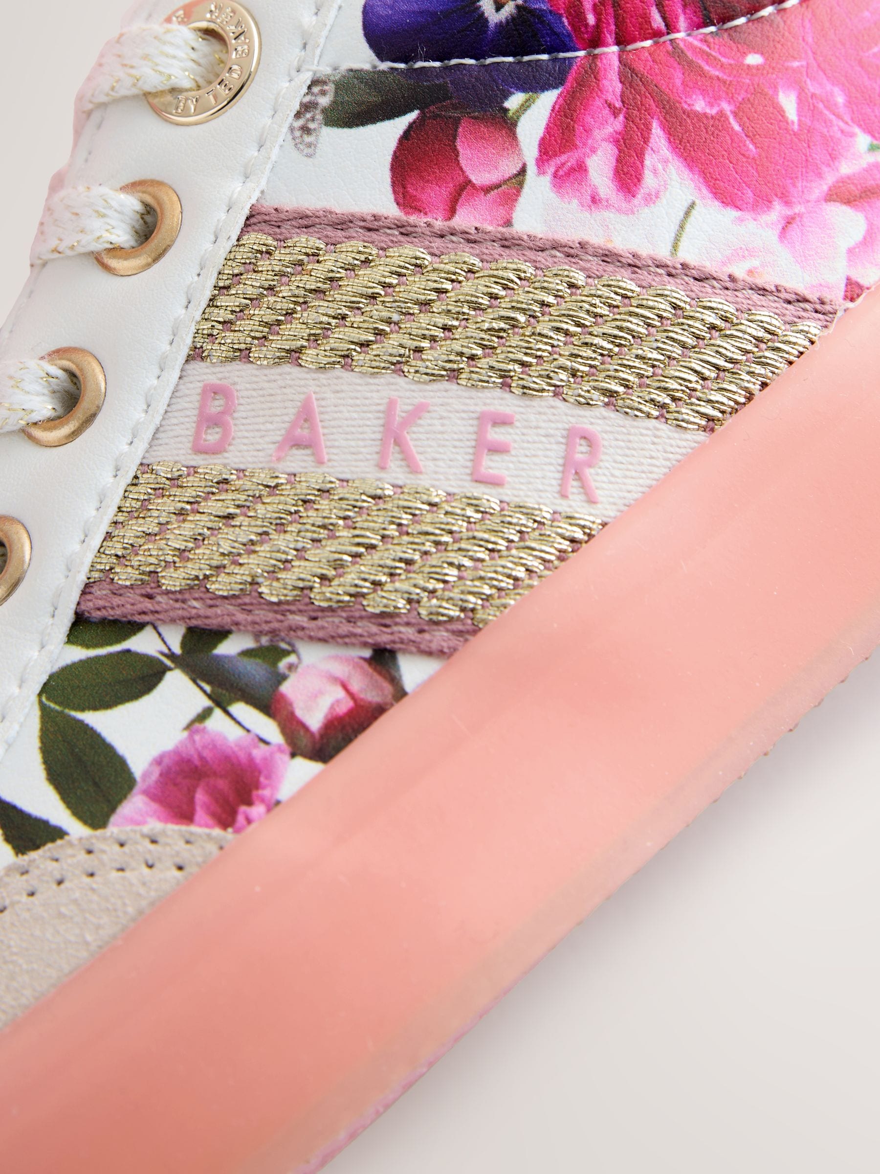 Baker by Ted Baker Tape Trainers with Gum Sole