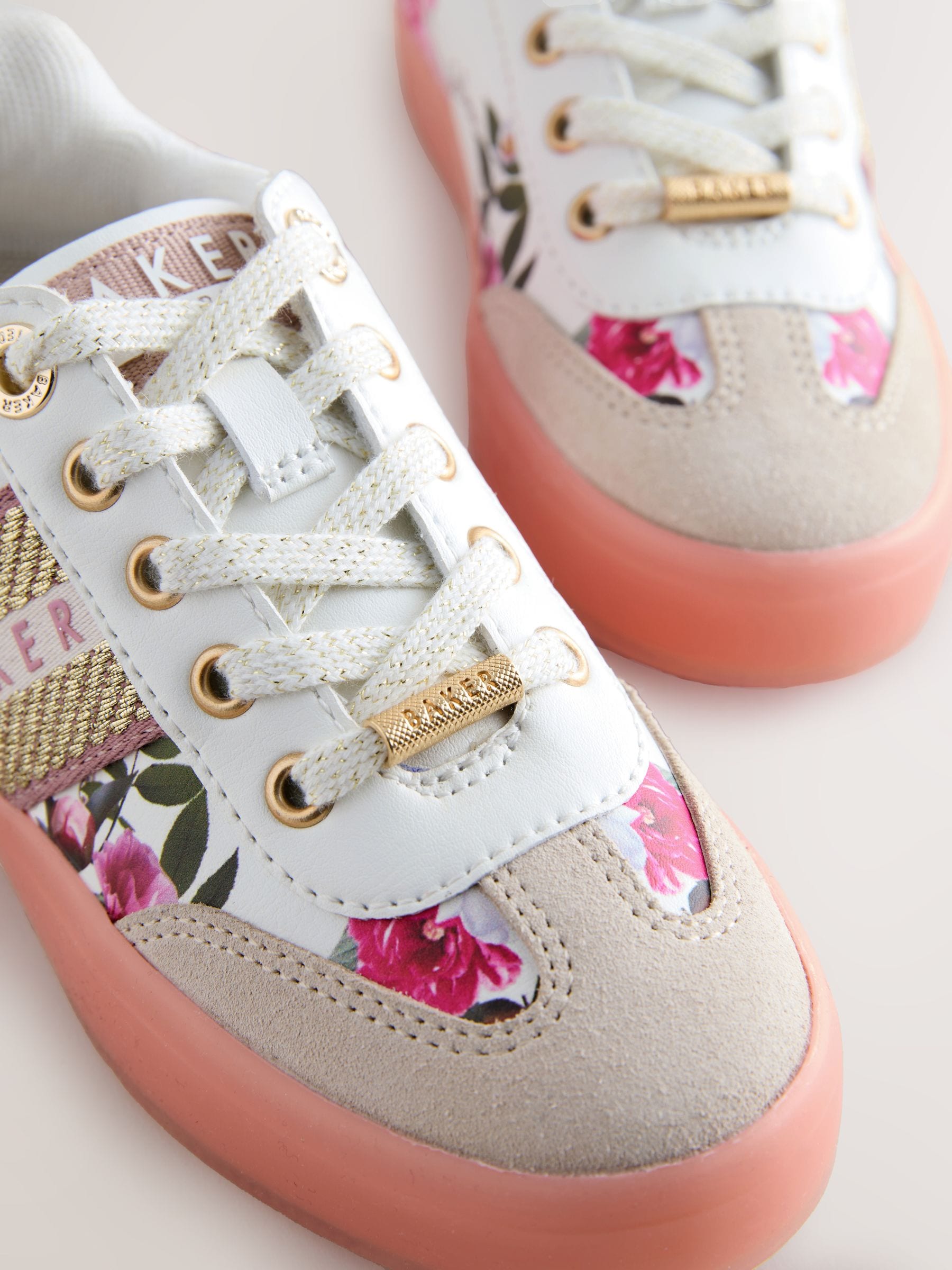 Baker by Ted Baker Tape Trainers with Gum Sole