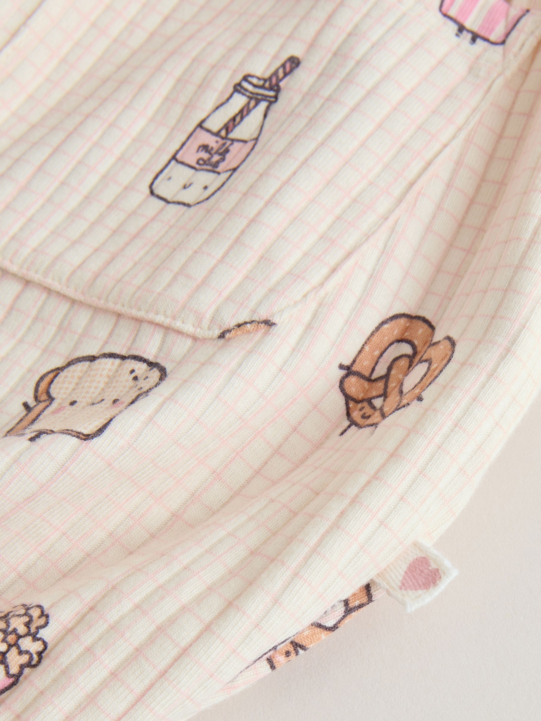 Pink Milk Club Button Through Baby Rompers 3 Pack