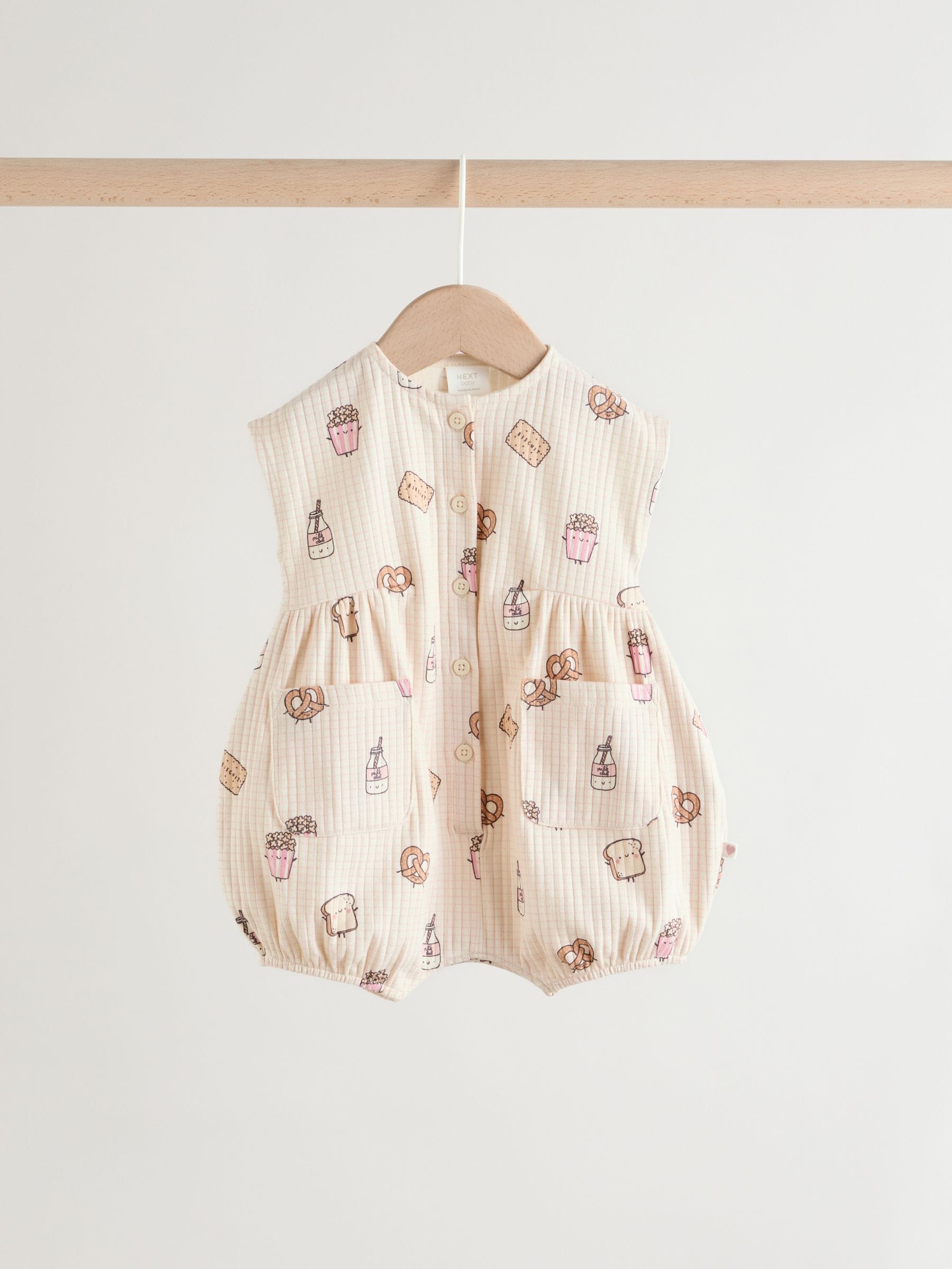 Pink Milk Club 3 Pack Baby Rompers