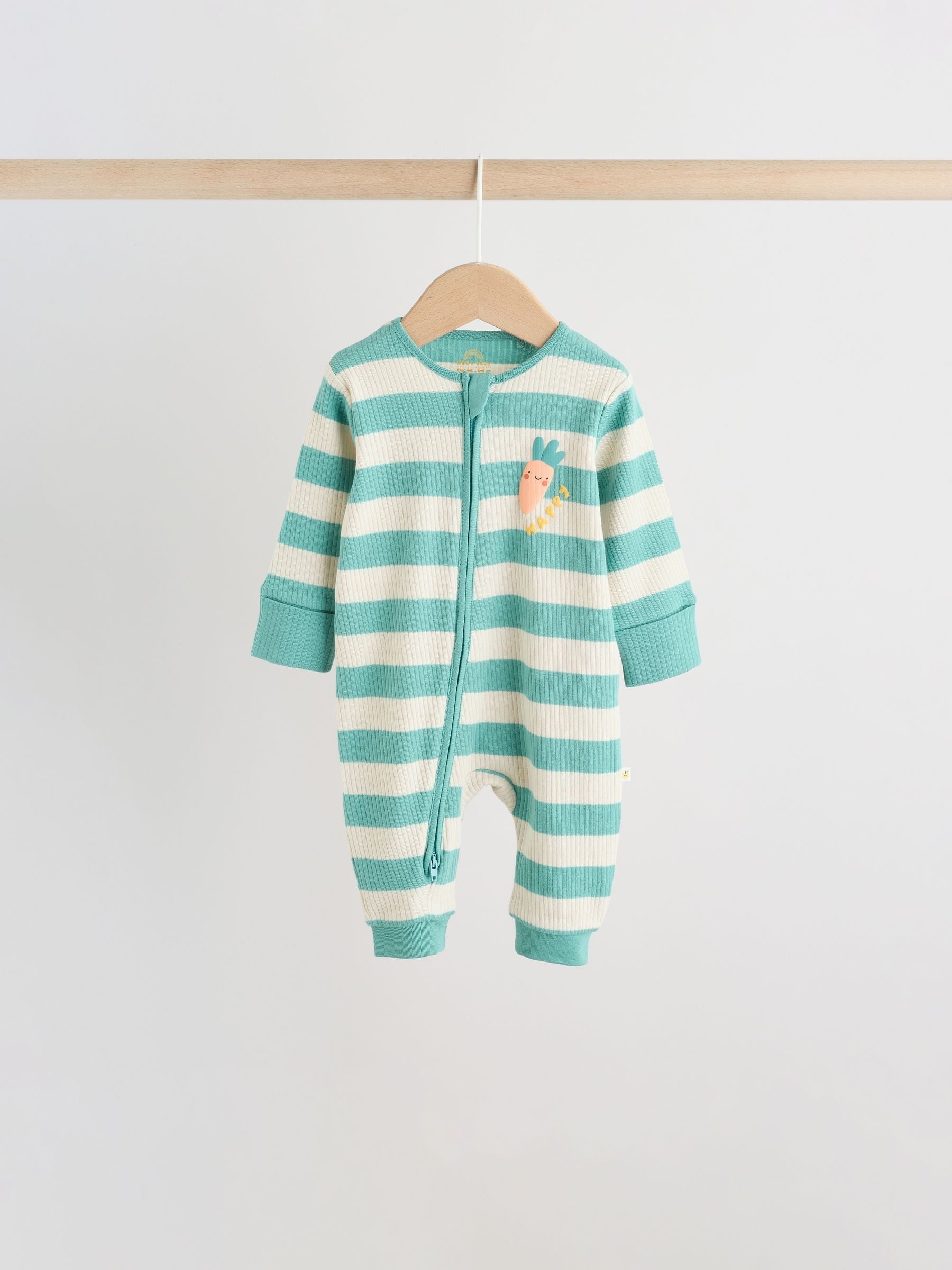 Multi Stripe Baby Sleepsuits 3 Pack (0mths-3yrs)